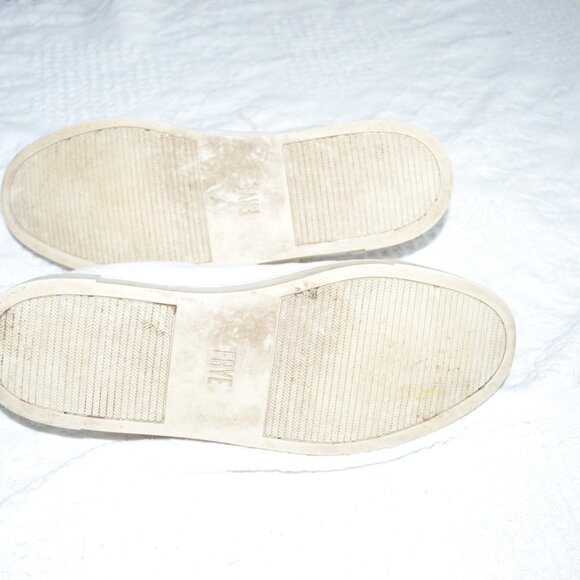 Frye White‎ Leather Casual Sneakers Size 7 M - Picture 8 of 10